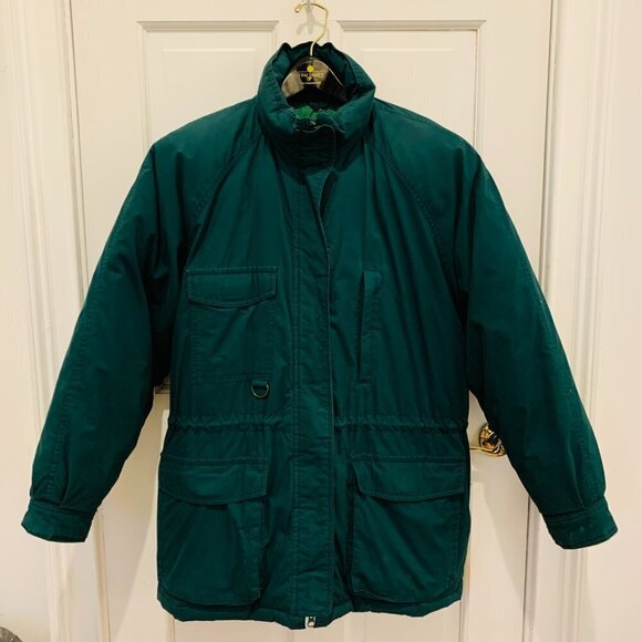 VINTAGE Eddie Bauer Jacket Men Large Green Main Wardens Parka Coat Goose Down - Picture 1 of 14